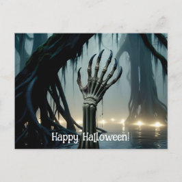 Skeletthand, 6 Flügel, die aus dem Sumpf kommen Postkarte