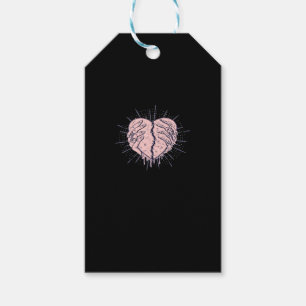 Skeletthand mit Herz-Klassik Geschenkanhänger