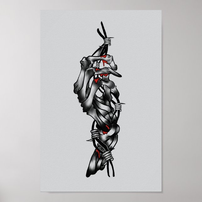 Skeletthand Poster (Vorne)