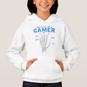 Skeletthandanatomie für Gamer - Tastatur Hoodie