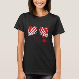 SkelettHände bei Herzblutungen T-Shirt