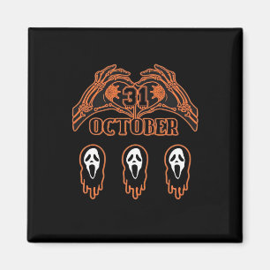 Skeletthandschuhe für klassisches Halloween Magnet