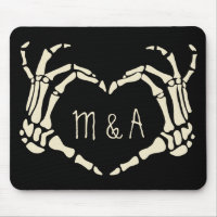 Skeletthandschuhe Personalisierte Gothart Form