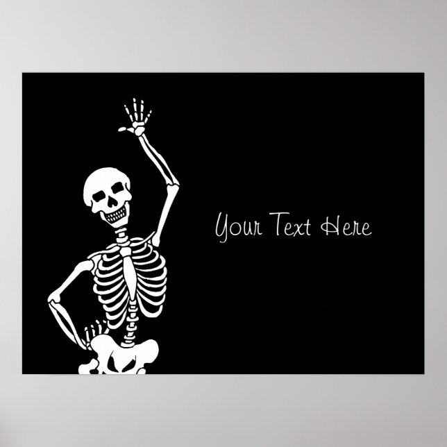 Skeletthaus Halloween Poster (Vorne)