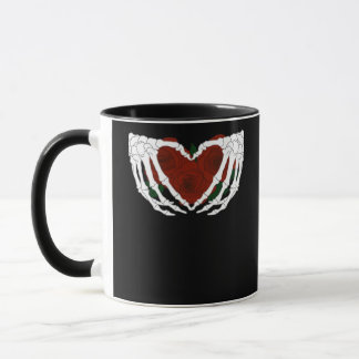 Skelettherz Tasse