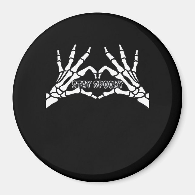 Skelettherz und Handschuhe Klassisches Design Magnet (Vorne)