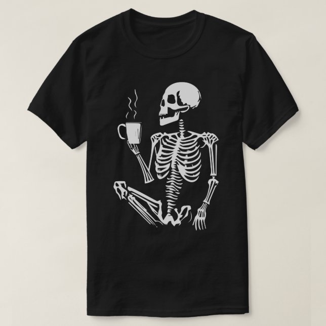 Skelettkaffee 1 T-Shirt (Design vorne)