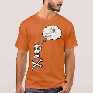 Skelettkaffee Halloween-Design 4 T-Shirt