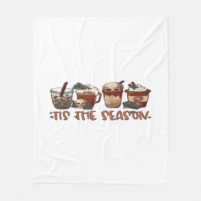 Skelettkaffee Kaffee Kaffee Lover Fleecedecke (Vorderseite)