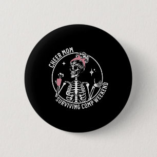 Skelettkaffee Mama Überleben Comp Weekend Button