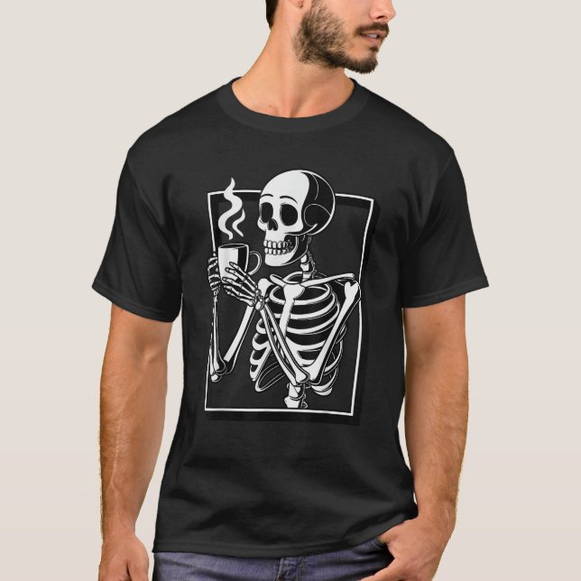 Skelettkaffee T-Shirt (Vorderseite)
