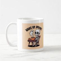 Skelettkaffee-Tasse - Weck-Up-Spook Halloween Desi