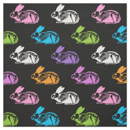 Skelettkaninchen Muster Stoff