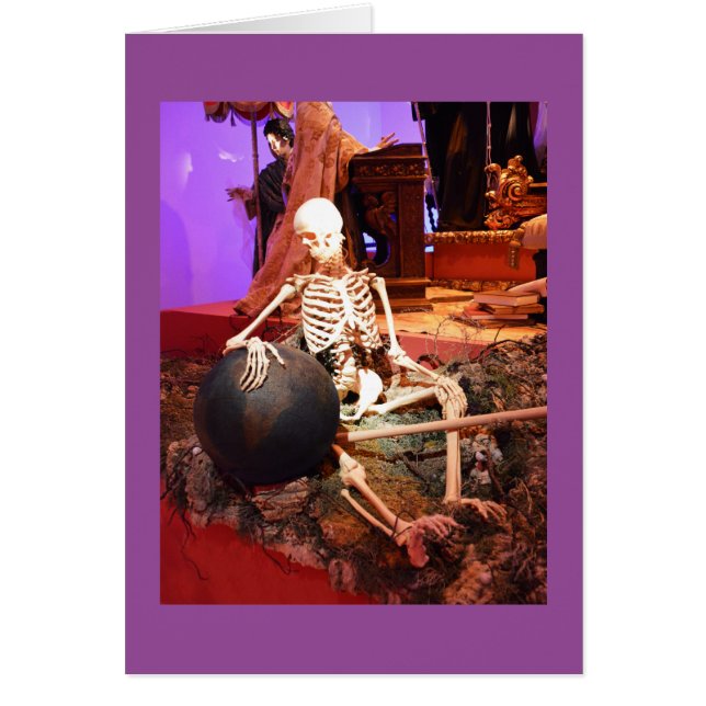 Skelettkarte Halloween (Vorne)