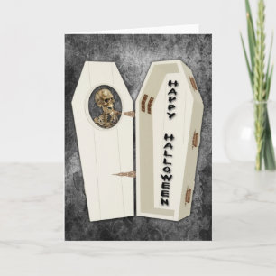 Skelettkarte Halloween Karte