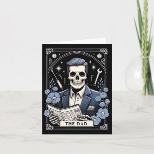 Skelettkartentext zum Vater-Tarot-Skelettkartentag Karte
