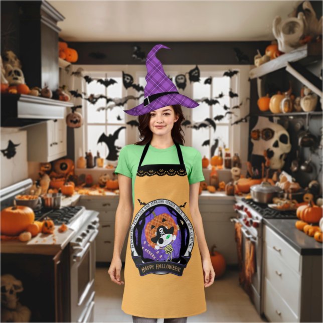 Skelettkatze Schürze (Pirate skeleton cat apron)