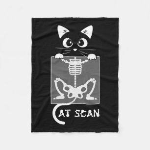 Skelettkatzenscans Ct Scaning Funny X Ray Pub Meme Fleecedecke