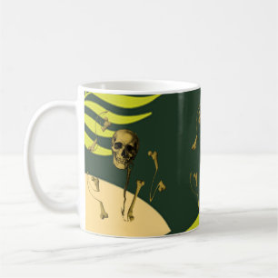 Skelettknochen Kaffeetasse