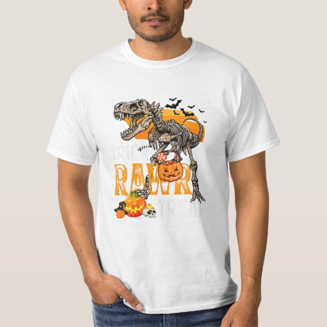 Skelettknochen Trick Raw T-Shirt (Vorderseite)