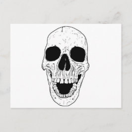 Skelettkopf Postkarte