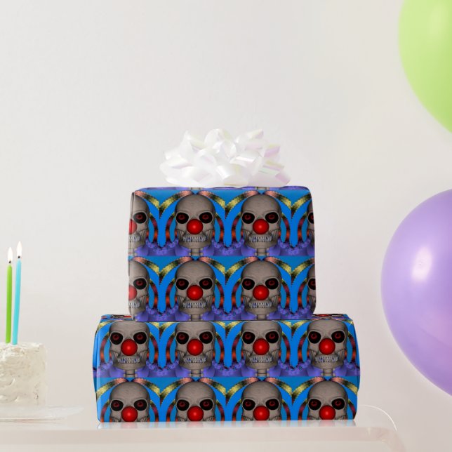 Skelettkrummpapier Geschenkpapier (Partygeschenke)