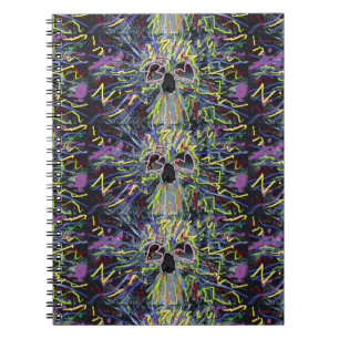 Skelettkunst Design Notizblock