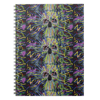Skelettkunst Design Notizblock