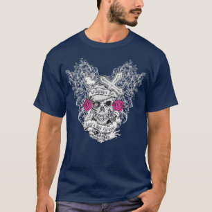 Skelettläufe Rose Knochen - Stein und Rollen T-Shirt
