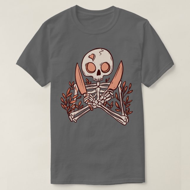 Skelettmesser T-Shirt (Design vorne)