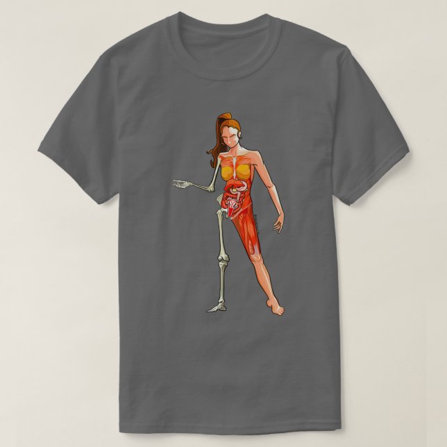 Skelettmuskelanatomin T-Shirt (Design vorne)