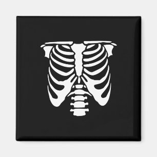 Skeletton Brustkorbknochen Halloween Röntgen Magnet