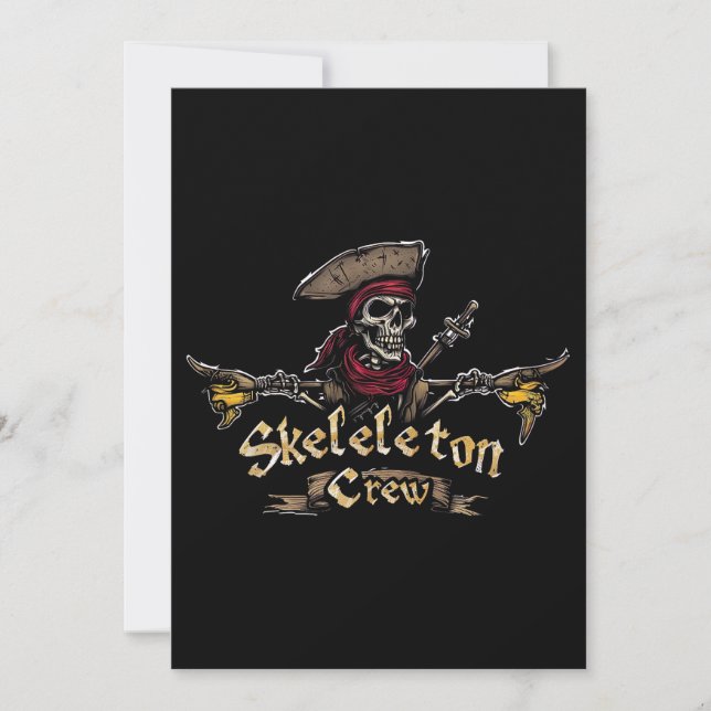 Skeletton-Crew Einladung (Vorderseite)