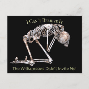 Skeletton-Halloween-Party mit blutigem Text Einladung