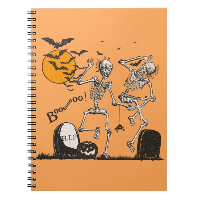 Skeletton-Halloween-Party Notizblock (Vorderseite)