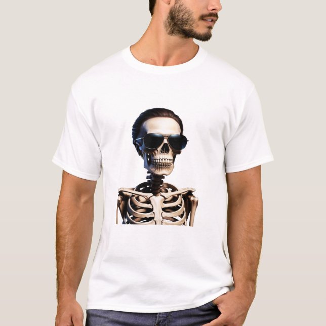 Skeletton Halloween T - Shirt Design (Vorderseite)