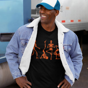 Skeletton Halloween T-Shirt-Tanzkleid Skeleton-Tsh T-Shirt