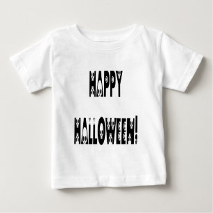 Skeletton Halloween-Text Baby T-shirt