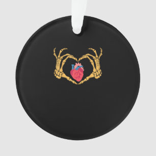 Skeletton Hand Herz Anatomie Herzerkrankung Cvicu  Ornament
