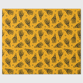 Skeletton-Handmuster. Geschenkpapier