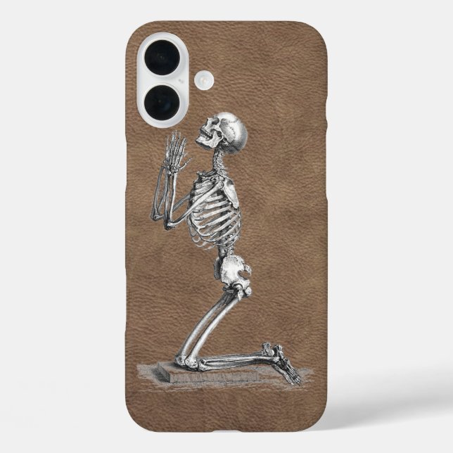 Skeletton-Imitate-Leder Case-Mate iPhone Hülle (Rückseite)