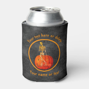 Skeletton Jack- O' Lantern Personalisiert Dosenkühler
