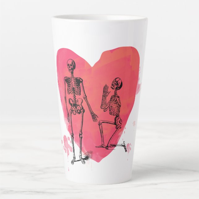 Skeletton-Liebe Milchtasse (Vorderseite)