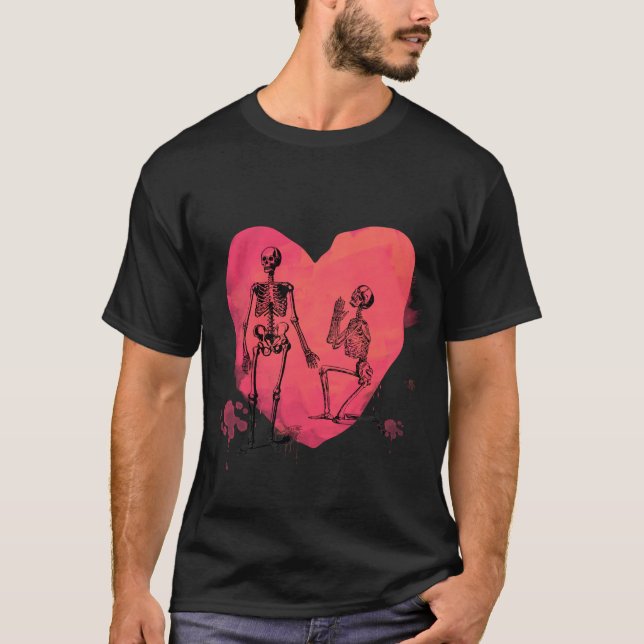 Skeletton-Liebe T-Shirt (Vorderseite)