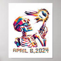 Skeletton "Low Poly Total Eclipse" 8. April 2024