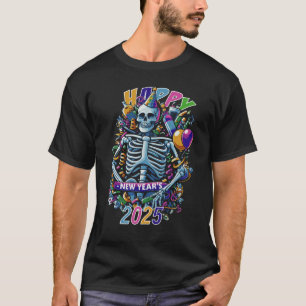 Skeletton Party Neujahr T-Shirt