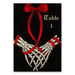 Skeletton Tarot Inspirierte Griffkarte Tischnummer