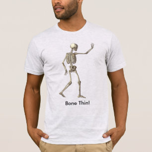 Skeletton-Zitate Bone Thin T - Shirt