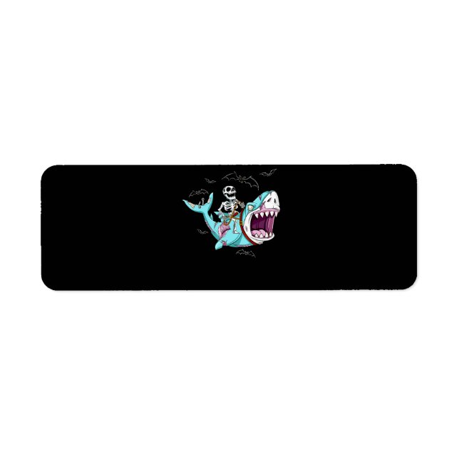 Skelettreise Zombie Shark Funny Halloween Geschenk (Vorne)