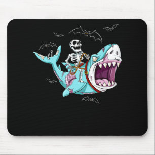Skelettreise Zombie Shark Funny Halloween Geschenk Mousepad